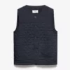 Wax London Menswear Tim Quilted Gilet - Navy