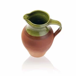 Medium Thyme Farmhouse Water Jug In Green Ceramics