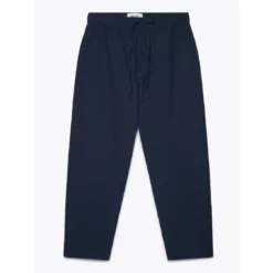Wax London Kurt Seersucker Trouser - Navy