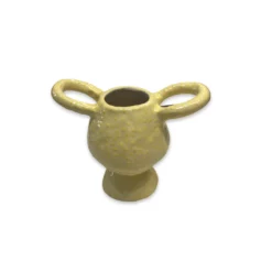 Lomito Ceramic Urn Vase - Yellow