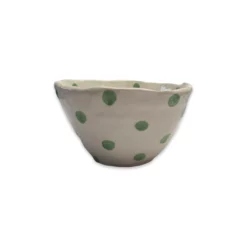 Lomito Ceramics Ceramic Dot Bowl - Green