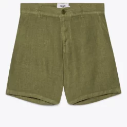 Wax London Menswear Holm Linen Shorts - Khaki