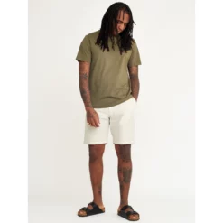 Wax London Menswear Holm Cotton Shorts - Natural