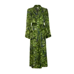 Bertioli By Thyme Silk Robe In Rivermint Silkwear