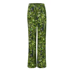 Bertioli By Thyme Silk Trousers In Rivermint With Stripe